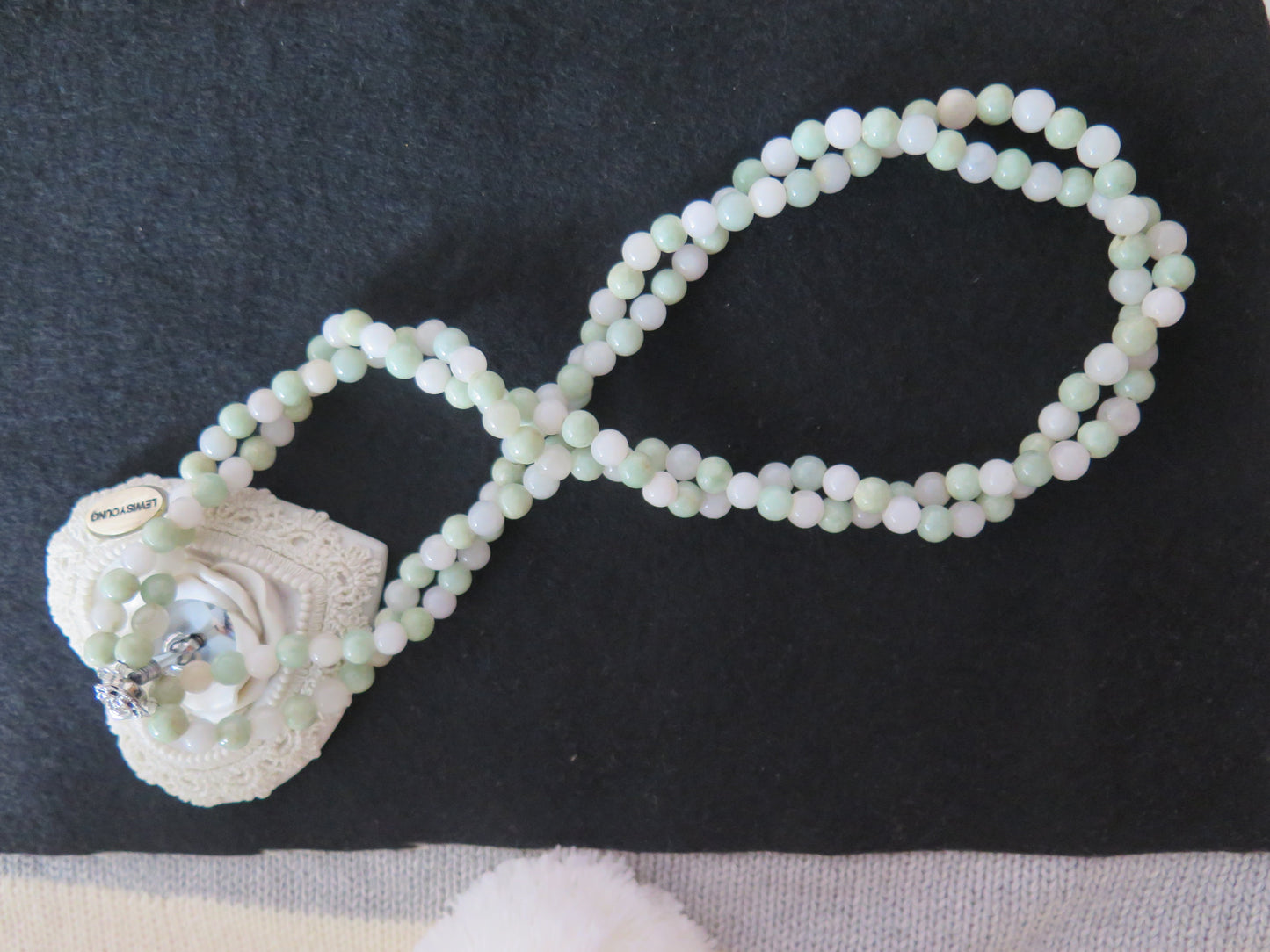 Twisted Beads Jade Necklace