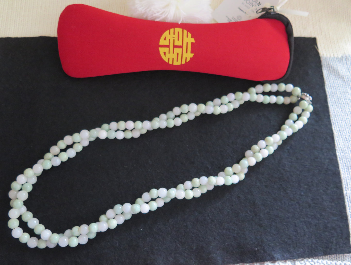 Twisted Beads Jade Necklace