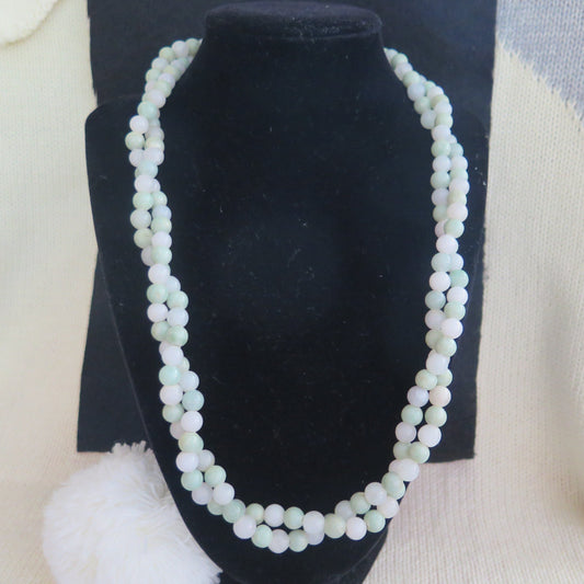Twisted Beads Jade Necklace